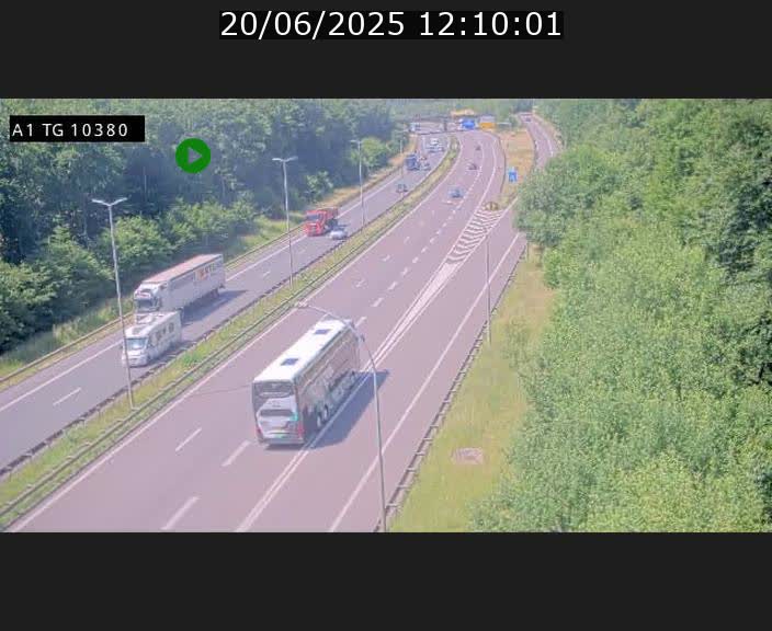 Traffic live webcam Luxembourg Senningerberg - A1 direction Luxembourg Kirchberg - BK 10.3