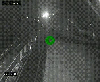 Vue en direct de l'autoroute A10 grâce à un drône situé au-dessus du péage de Virsac