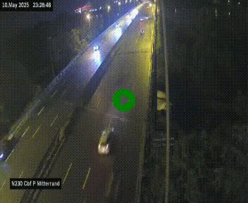 Webcam sur le périphérique de Bordeaux à l'est de la ville. Caméra située sur le Pont Mitterand sur la N230