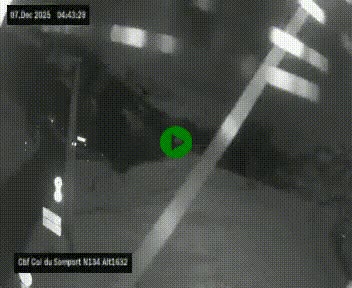 Webcam au col du Somport, côté français, sur la N134, dans les Pyrénées, en direction de l'Espagne, à 1632 mètres d'altitude