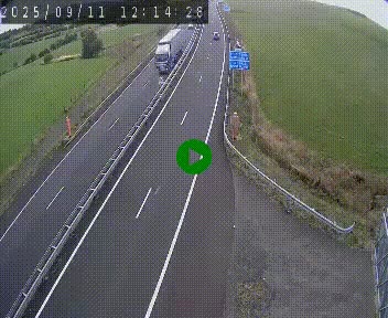 Caméra autoroute A75 à hauteur du col de la Fageole en direction de Clermont-Ferrand