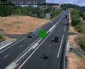 Caméra autoroutière France - A75, Coren, en direction de Montpellier