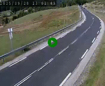 Webcam routière au niveau du col de la Chavade en Ardèche, sur la N102 à 1266 mètres d'altitude