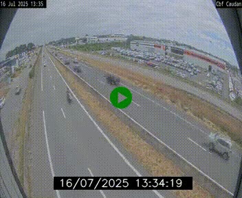 Webcam sur la N165 à hauteur de Caudan, dans le Morbihan.