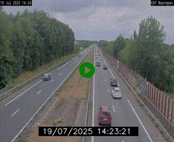 Webcam sur le périphérique de Rennes (N136) à hauteur de Maurepas, au nord de la ville