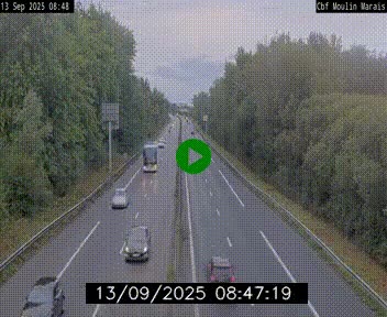 Webcam sur le périphérique de Nantes (N844) entre la Porte de Saint-Luce et la Porte d'Anjou, à l'est de la ville