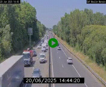 Webcam sur le périphérique de Nantes (N844) entre la Porte de Saint-Luce et la Porte d'Anjou, à l'est de la ville