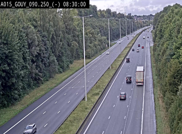 Webcam autoroute Belgique - Gouy-lez-piéton - E42 - BK 90.3