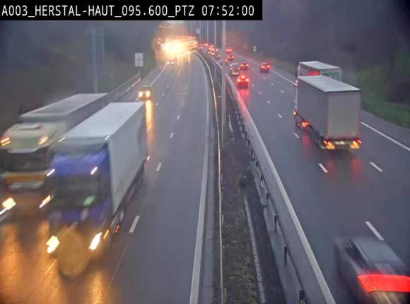 Webcam E40 à Herstal en direction de Liège et en provenance d'Aachen