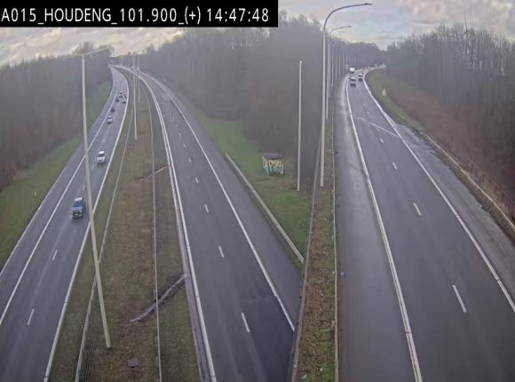 Webcam autoroute Belgique - Houdeng-Goegnies - Jonction E19/E42 direction Tournai/Mons - BK 101.85