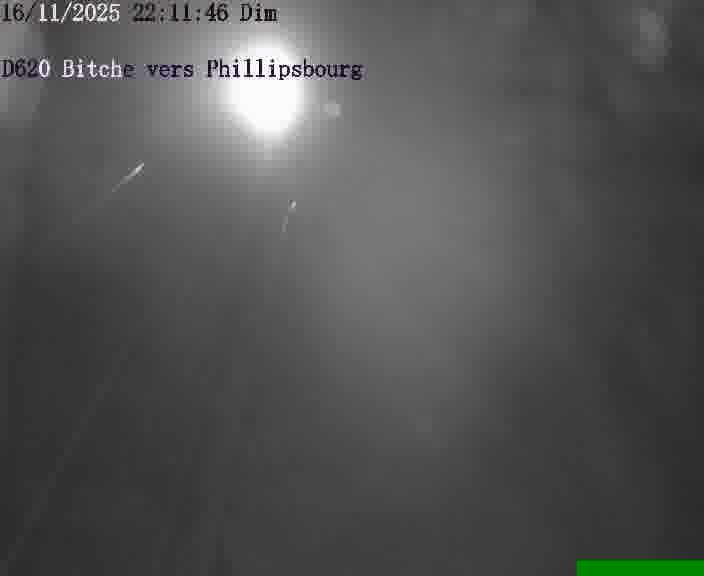 Webcam sur la D620, sur le contournement de Bitche. Vue orientée vers Philippsbourg