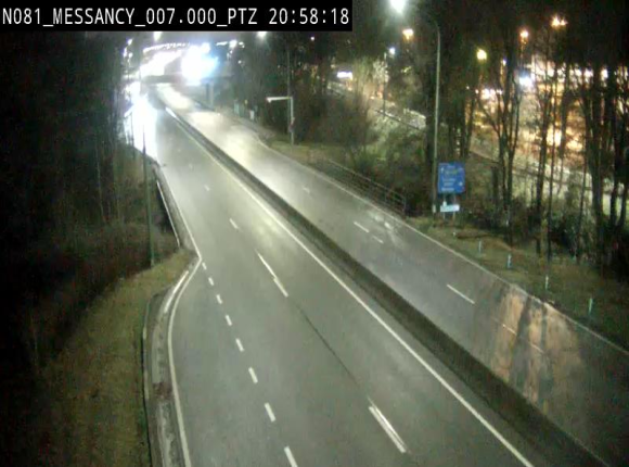 Webcam sur la N81 (E411) à hauteur du Cora Messancy. Vue orientée vers Arlon