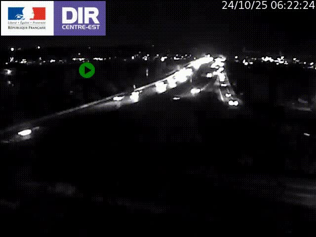Clone of Caméra de circulation sur A7 à Lyon Perrache vers Marseille, le long du Rhône