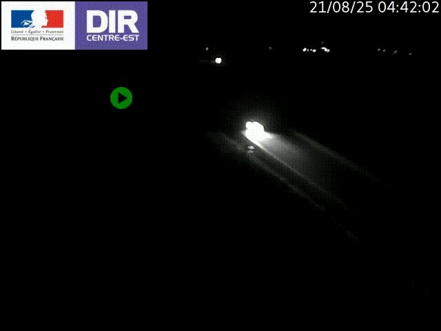 Webcam sur le contournement de Valence, sur la Nationale 7, caméra orientée vers Lyon