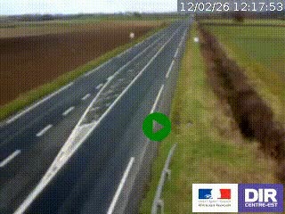 Webcam routière sur la RN7 à hauteur de Toulon-sur-Allier, entre Moulins et Vichy