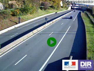 Caméra autoroutière sur l'A47 à hauteur de Givors, a proximité de Lyon. La webcam est orientée vers Lyon
