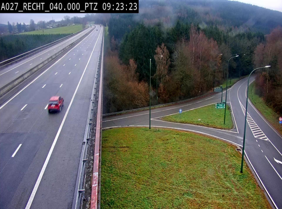 Webcam sur A27/E42 après Malmedy. Vue orientée vers l'Allemagne