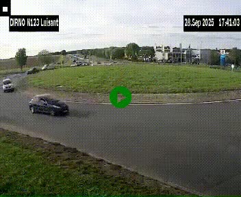 Webcam en périphérie de Chartres sur la N123, à hauteur de Luisant. Vue orientée vers Chartres