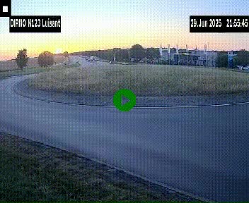 Webcam en périphérie de Chartres sur la N123, à hauteur de Luisant. Vue orientée vers Chartres