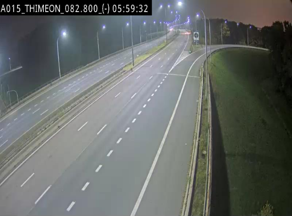 Caméra trafic Belgique - Thiméon - E42, jonction avec A54 (E420) direction La Louvière/Charleroi - BK 82.82