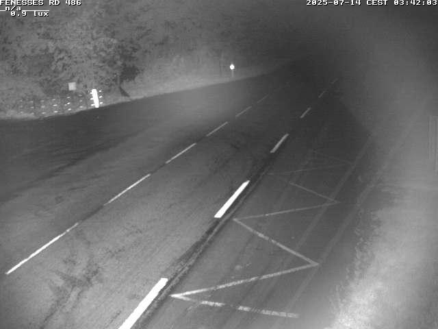 Webcam en haut du col des Fenesses, aussi appelé col du Ménil sur la D486 à 593 mètres d'altitude dans les Vosges