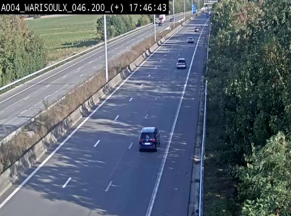 Webcam autoroute Belgique - Warissoulx - E411 - BK 46.2