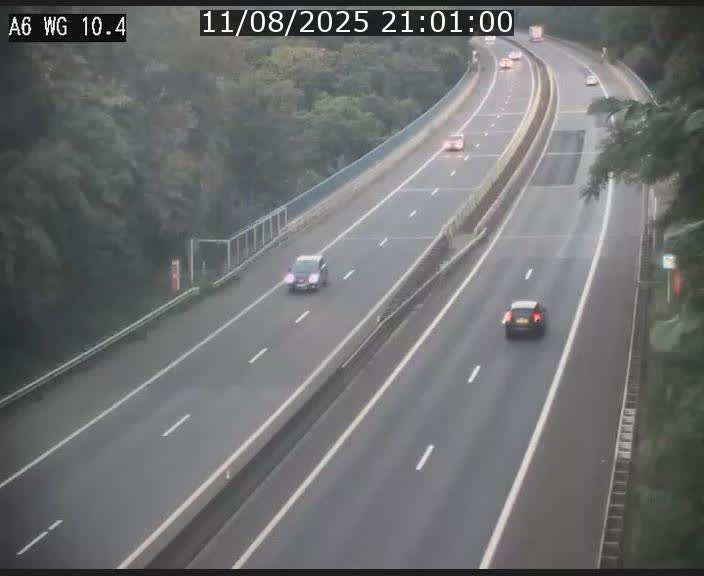 Traffic live webcam Luxembourg Mamer - A6 - BK 10.4 - direction Luxembourg/France/Allemagne