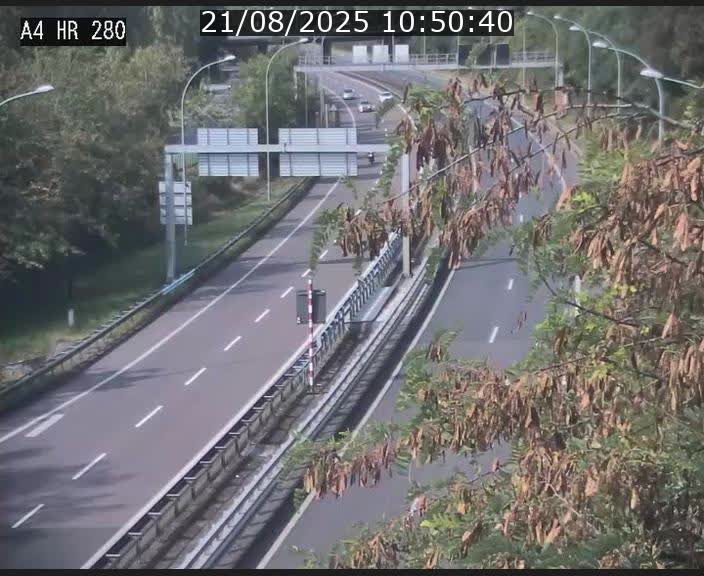 Webcam traffic A4 Luxembourg - BK 0.2 - P+R Bouillon (direction Luxembourg)