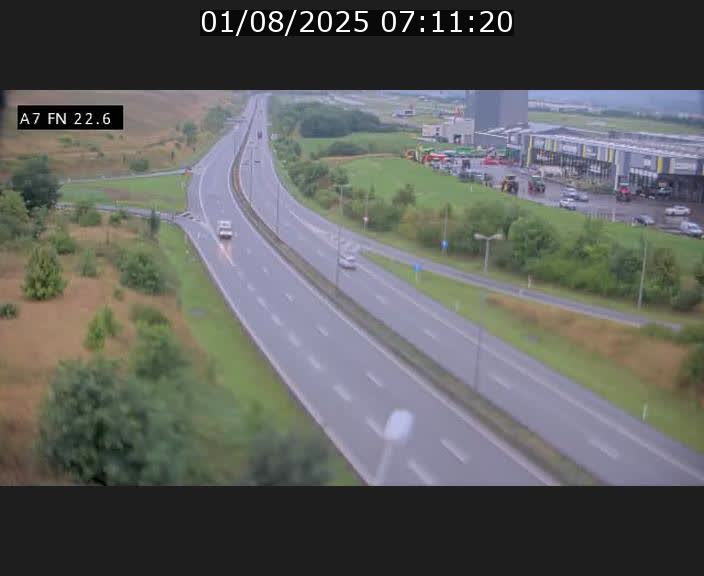 Caméra trafic Luxembourg - A7, Colmar-berg direction Mersch