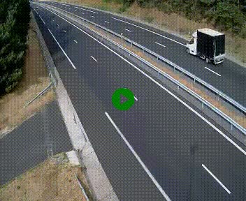 Caméra autoroute A75 à hauteur du col des Issartets en direction de Montpellier