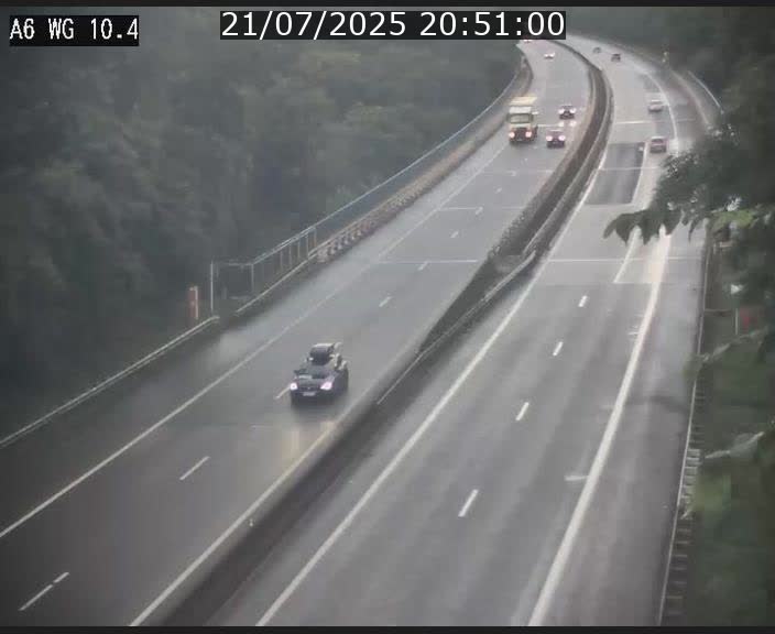 Traffic live webcam Luxembourg Mamer - A6 - BK 10.4 - direction Luxembourg/France/Allemagne