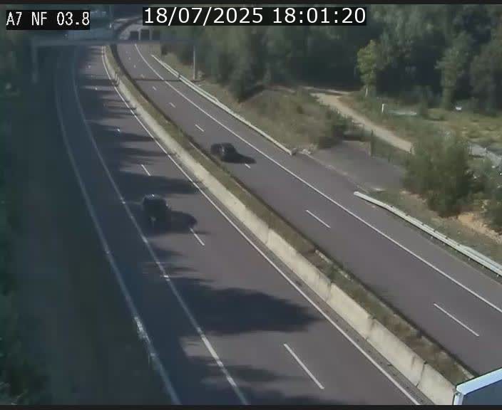 Webcam autoroute A7 au Luxembourg à la sortie du Tunnel Stafelter vers le Nord