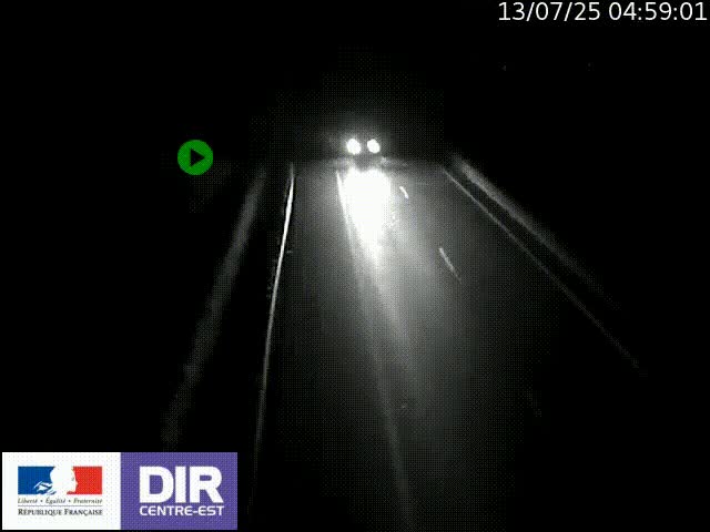 Webcam sur le contournement de Valence, sur la Nationale 7, à la jonction avec la N532, caméra orientée vers Grenoble