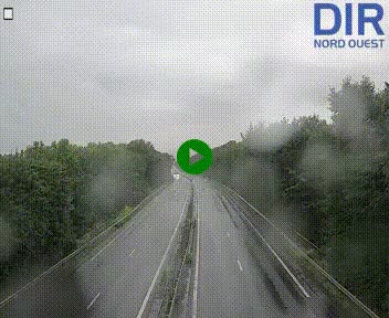 Webcam sur le périphérique de Caen (N814) à l'est de la ville, à Mondeville hauteur de la sortie 2, Presqu'île-Rives de l'Orne, au bout de l'autoroute A13