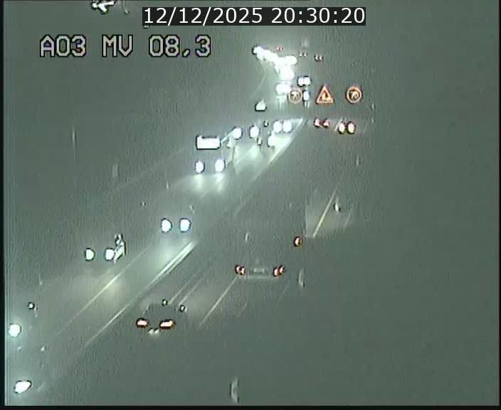 Webcam Autoroute après la Croix de Bettembourg en direction de Luxembourg sur l'A3