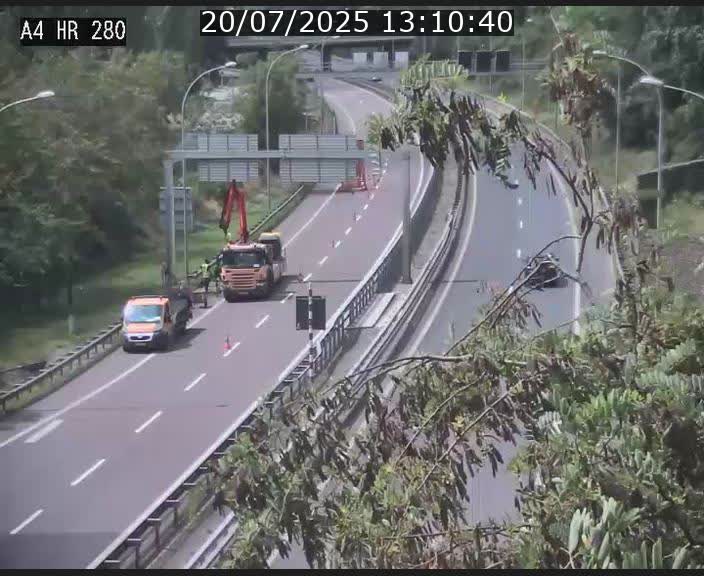Webcam traffic A4 Luxembourg - BK 0.2 - P+R Bouillon (direction Luxembourg)
