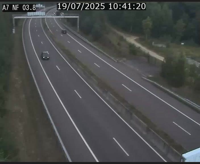 Webcam autoroute A7 au Luxembourg à la sortie du Tunnel Stafelter vers le Nord