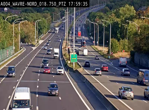 Webcam traffic E411(A4) - BK 18.7 - Bierges (Wavre Nord)