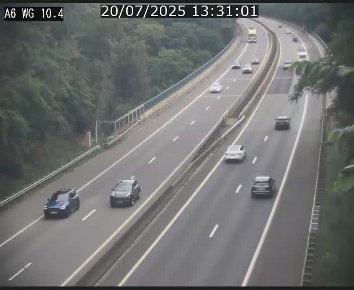 Traffic live webcam Luxembourg Mamer - A6 - BK 10.4 - direction Luxembourg/France/Allemagne