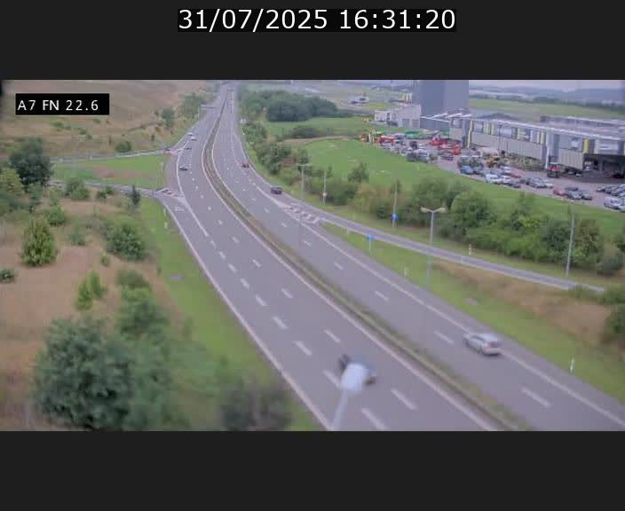 Caméra trafic Luxembourg - A7, Colmar-berg direction Mersch