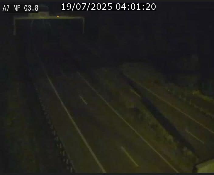 Webcam autoroute A7 au Luxembourg à la sortie du Tunnel Stafelter vers le Nord