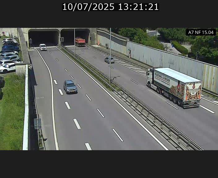 Caméra trafic Luxembourg - A7, Tunnel Mersch, entrée sud, direction Ettelbruck