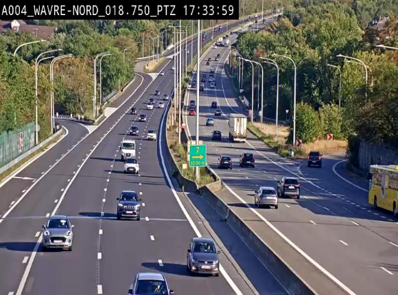 Webcam traffic E411(A4) - BK 18.7 - Bierges (Wavre Nord)