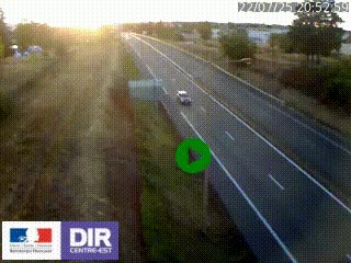 Webcam à Mably, à proximité de Roanne en direction de Moulins sur la N7