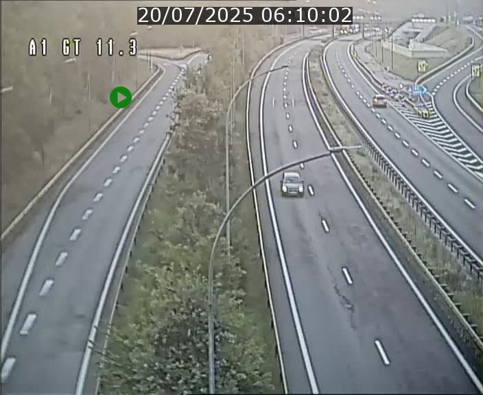 Traffic live webcam Luxembourg Senningerberg - A1 direction Allemagne - BK 11.3