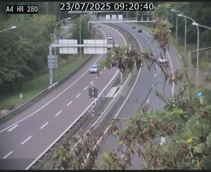 Webcam traffic A4 Luxembourg - BK 0.2 - P+R Bouillon (direction Luxembourg)