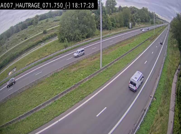 Webcam autoroute Belgique - Hautrage - E19 - BK 71.7