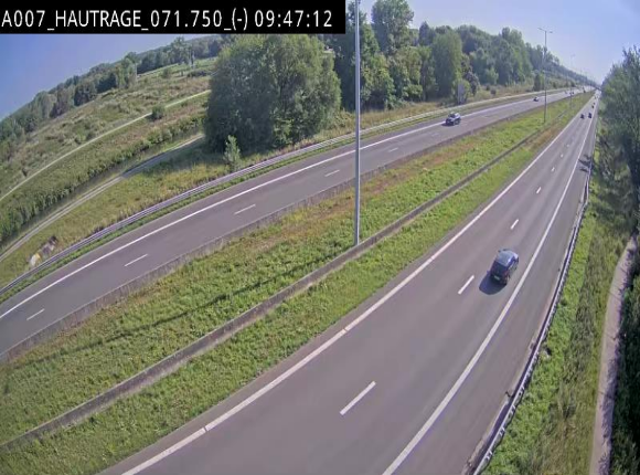 Webcam autoroute Belgique - Hautrage - E19 - BK 71.7
