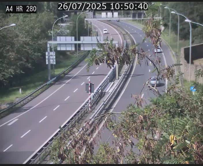 Webcam traffic A4 Luxembourg - BK 0.2 - P+R Bouillon (direction Luxembourg)
