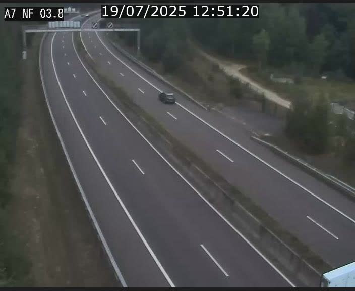 Webcam autoroute A7 au Luxembourg à la sortie du Tunnel Stafelter vers le Nord